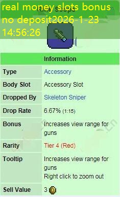 real money slots bonus no deposit real money slots bonus no deposit